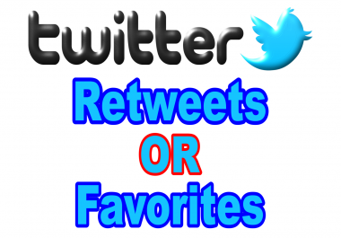 Add 200+ Twitter Retweets or Favorites to increase your SEO social media