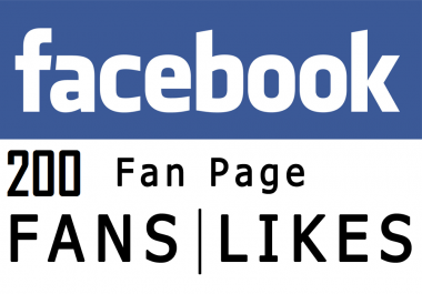 deliver 200 Facebook Fanpage Likes 