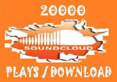 give you 20,000 SOUNDCLOUD Plays to any tracks of your choice