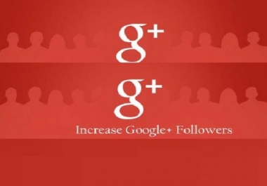 Provide 100+ Google Plus Active & Non Drop Followers