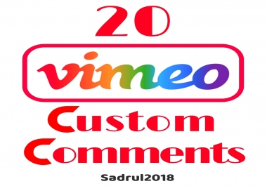 add 20 vimeo video related custom comments