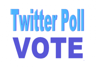 I will give you 50 twitter poll votes on your online contest.