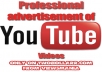 promote your Youtube video over our website network and social networks for 3 days