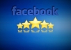 provide 50 USA facebook Five Star Rating to your fan page