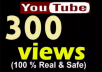  provide 300+ Real YouTube Views