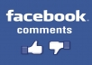 provide 50 Facebook Comments on your post or photo 