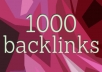 Provide 1000 SEO Backlinks, To Website Improving