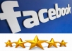 give you 25 Facebook five star rating and review on your fan page