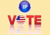 give you 25 genuine IP votes by real people to any IP contes