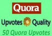 promote high quality profile worldwide 50 quora upvotes