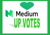 Get you 50 Worldwide Medium UpVotes5