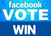 I can provide 60 Real USA Facebook votes Or Any Contest Voting Website