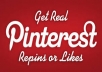Provide 500 Pinterest RePins