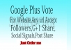 Get 25+ Google plus share or Google post +1