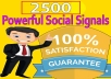 Do 2500 Social Signals from Authority Social Media sites