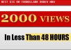 2000+ Fast and Safe YouTube views, ORDER NOW