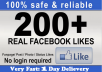 provide you 200 Facebook Fan page or 3500 post likes